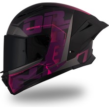 Empressco Pista Mugello Mat Siyah-Mor Kask, Konfor ve Güvenlik Için Tasarlandı
