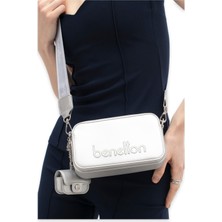 Benetton BNT_1704 11X18X4 Çapraz Gümüş Kadın Çanta
