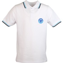 Bümed Meç Okulları Kısa Kol Polo Yaka T-Shirt Beyaz 8-9 Yaş