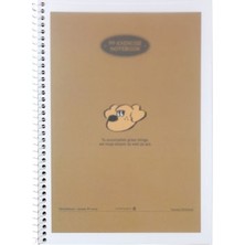 Morning Glory 3500 Çizgisiz Defter 25,4X18,4 cm Kahverengi 14000-88743
