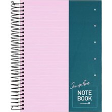 Morning Glory 10000 Çizgili Defter 26X19 cm Pembe 11131-88964