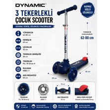 Empressco 3 Tekerli Işıklı Scooter Lacivert, Eğlence ve Hız Için Mükemmel Seçim
