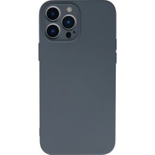 Uravas Store Apple Iphone 13 Pro Max Kılıf Nano Içi Kadife Silikon - Gri