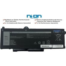 Ni-On Nion Dell Latitude 5431 Uyumlu Laptop Notebook Batarya - Pil