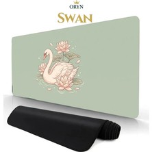 ORYN Flora / Swan Edition | 70x30cm Gaming Mousepad - (3mm Kalınlık)