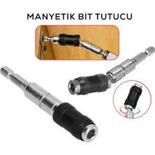 Tios Shop Krm Mafsallı Manyetik Bits Tutucu 1/4 Döner Başlık = 0-20° (5047) Krm