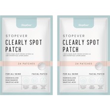 StopEver Clearly Spot Patch, Sivilce Karşıtı Şeffaf Plaster 2' | Ultra Ince, Hidrokolloid + Niacinamide + Sal