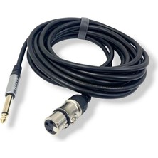 Fully Xlr Dişi-6.3mm Gitar Erkek Jaklı Kablo 5metre