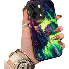 HONTINGA Oppo Reno 14 Pro 5g ile Uyumlu Kılıf Silikon Kenar Sert Arka Kamera Koruyucu Basitlik Anti Düşme Kamera Korumalı Anime Desen Couple Telefon Kılıfı Kadın ve Erkek Için Uygundur K1-1527