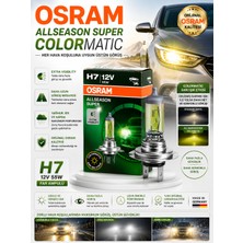 Osram H7 Allseason Super Colormatic Far Ampulü 12V 55W Renk Değiştiren 2 Adet