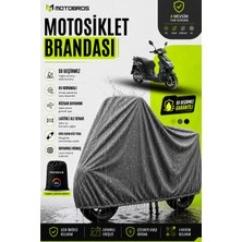 Motobros Motosiklet Brandası Motor Brandası Sym Orbit Uyumlu Thermoguard-X Gri Su Geçirmez Uv Korumalı Motor Örtüsü
