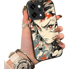 HONTINGA Oppo Reno 14 Pro 5g ile Uyumlu Kılıf Silikon Kenar Sert Arka Kamera Koruyucu Basitlik Anti Düşme Kamera Korumalı Anime Desen Couple Telefon Kılıfı Kadın ve Erkek Için Uygundur K1-1528