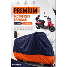 Motobros Motosiklet Brandası Kuba Trendy Motor Brandası Motor Örtüsü Su Geçirmez Paraşüt Kumaş Uv Korumalı Premium