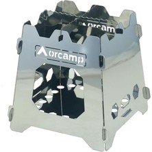 Orcamp Paslanmaz Inox Ateş Kutusu - Çantalı, Dayanıklı Kamp Ekipmanları, Kamp Aksesuarları, Açık Hava Sporları, Doğa Sporları, Yürüyüş