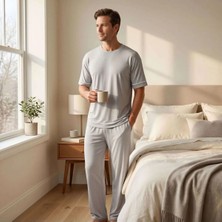 Othello Cooling Jersey Erkek Pijama Takımı - Xl/2xl - Gri