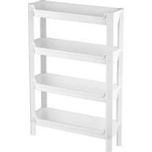 Zenviaa Rafty 4 Katlı Sepet Organizer Düzenleyici Raf Ünitesi 465X145X690MM (4887) Zenviaafgr