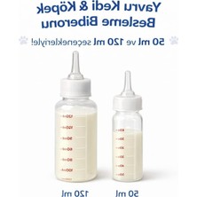 Esranın Dünyası Yavru Kedi ve Köpekler Için 120 ml Biberon Seti