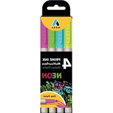 Esranın Dünyası 4'lü Neon Markör Seti, 1.5 mm Uç, Çok Yüzeyli Kullanım