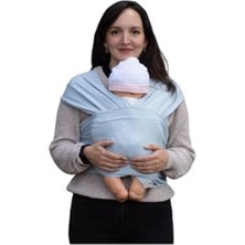 Esranın Dünyası Uzun Kumaş Bebek Taşıma Şalı, Mavi Renkte, Rahat ve Kullanışlı