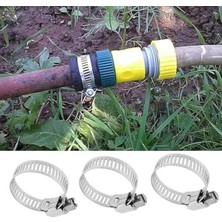 Esranın Dünyası Metal Hortum Kelepçesi Seti, Ayarlanabilir Paslanmaz Çelik, 10 Parça