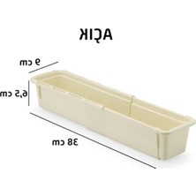 Esranın Dünyası Ayarlanabilir Mini Çekmece Organizer, Krem Renkli