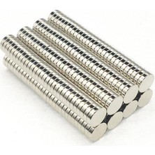Larskas 100 Adet 8X2MM Yuvarlak Güçlü Neodyum Mıknatıs (Çap 8 M M Kalınlık 2 Mm)