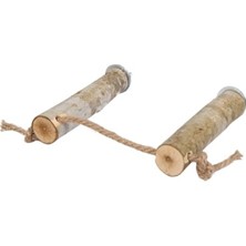 Esranın Dünyası Doğal Ağaç Kuş Tüneği - Ayarlanabilir Boy (17 Cm)