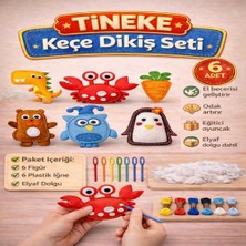 Larskas Tineke 6 Adet 3 Yaş Çocuklar Için Eğitici Oyuncak Kendin Yap Montessori Keçe Dikiş El Sanatları Seti 3 Yaş