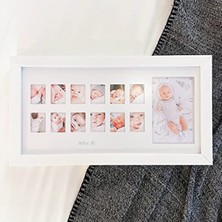 Esranın Dünyası Bebek Odası Için 12 Aylık Fotoğraf Anı Çerçevesi