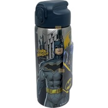 Wiggle 600ML Batman Temalı Pipetli Kilitlenebilir Kapak Paslanmaz
