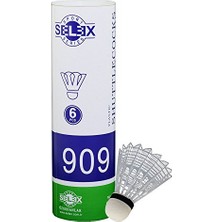 Larskas 909 6 Lı Plastik Badnton Topu, Beyaz, Tek Beden