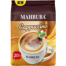 Mahbuba Çikolata Soslu Bol Köpüklü Granule Cappuccino Hazır Kahve 20x25gr