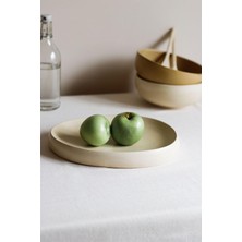 Beige & Stone & Doğal Dokunuş Seramik Sunum Tabağı
