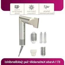 Esranın Dünyası Sinbo SHD-1721, 1400W Turbo Bldc, 110.000 Rpm, 600 Milyon Iyon, 3 Isı ve 3 Hız Seçeneği, 5’i Bir Arada Saç Şekillendirici, Beşli Set