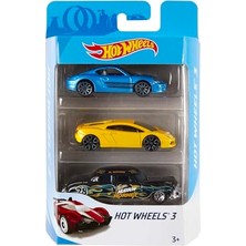 Larskas Hot Wheels Üçlü Araba Seti, 3 Yaş ve Üzeri, K5904