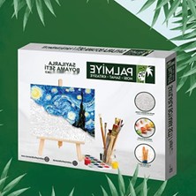 Esranın Dünyası Sayılarla Boyama Tuval Seti - Sarı Elbiseli Kız (40X50 Cm)