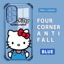HONTINGA Samsung Galaxy A52S 5g ile Uyumlu Kılıf Şeffaf Kılıfı Kamera Koruyucu Basitlik Anti Düşme Kamera Korumalı Kitty Desen Yumuşak Silikon Couple Telefon Kılıfı Kadın ve Erkek Için Uygundur K3-0366