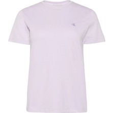 Calvin Klein Kadın / Kız Mor Calvin Klein Ss Monogram Crew Tee, 3oq Mor Kadın T-Shirt