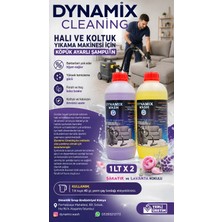 Dynamix Wash Halı ve Koltuk Yıkama Makinesi Şampuanı 2'li Set Şakayık & Lavanta 1 LT X 2