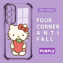 HONTINGA Samsung Galaxy A05S ile Uyumlu Kılıf Şeffaf Kılıfı Kamera Koruyucu Basitlik Anti Düşme Kamera Korumalı Kitty Desen Yumuşak Silikon Couple Telefon Kılıfı Kadın ve Erkek Için Uygundur K3-0365