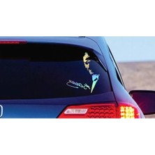 Esranın Dünyası Atatürk ve Imza Sticker, Çok Renkli 40X32 cm Ölçüsünde