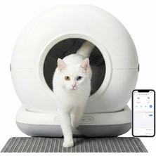 Esranın Dünyası 75LT Akıllı Kedi Tuvaleti, Uzaktan Kontrol ve 45 Adet Çöp Torbası