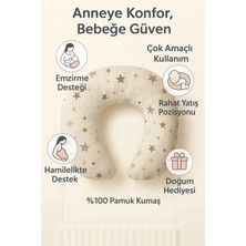 Empressco Yıldız Desenli Bebek Emzirme Minderi, Rahat Destek ve Konfor