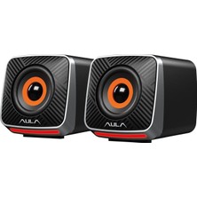 Aula A200 Rgb Işıklı Masaüstü 3.5mm Bilgisayar Pc Hoparlörü