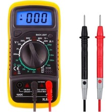 Larskas Unichrome XL830L Dijital Multimetre Ölçü Aleti Volt Amper Ölçer Pil Kablo