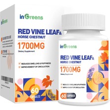 Ingreens Red Vine Leaf Extract 1700MG & Horse Chestnut Extract Supports Vein Skin Health 60 Caps