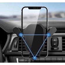 Larskas 360 Dönebilen Kancalı Araç Içi Parlak Premium Telefon Tutucu Havalandırma Araba Telefon Tutacağı