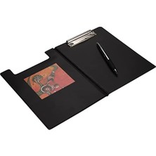 Larskas Sekreterlik Kapaklı A5 Pvc 17,5X24 cm Sadece A5 Evraklar Için Uygundur Siyah