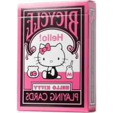 MarkEntegra Hello Kitty Temalı Oyun Kartları, Siyah ve Pembe Tasarım