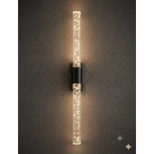 Backhome Bubblelight Large 51 cm Modern Tasarım LED Aplik - Duvar Lambası - Siyah -  Elektrikli - Günışığı